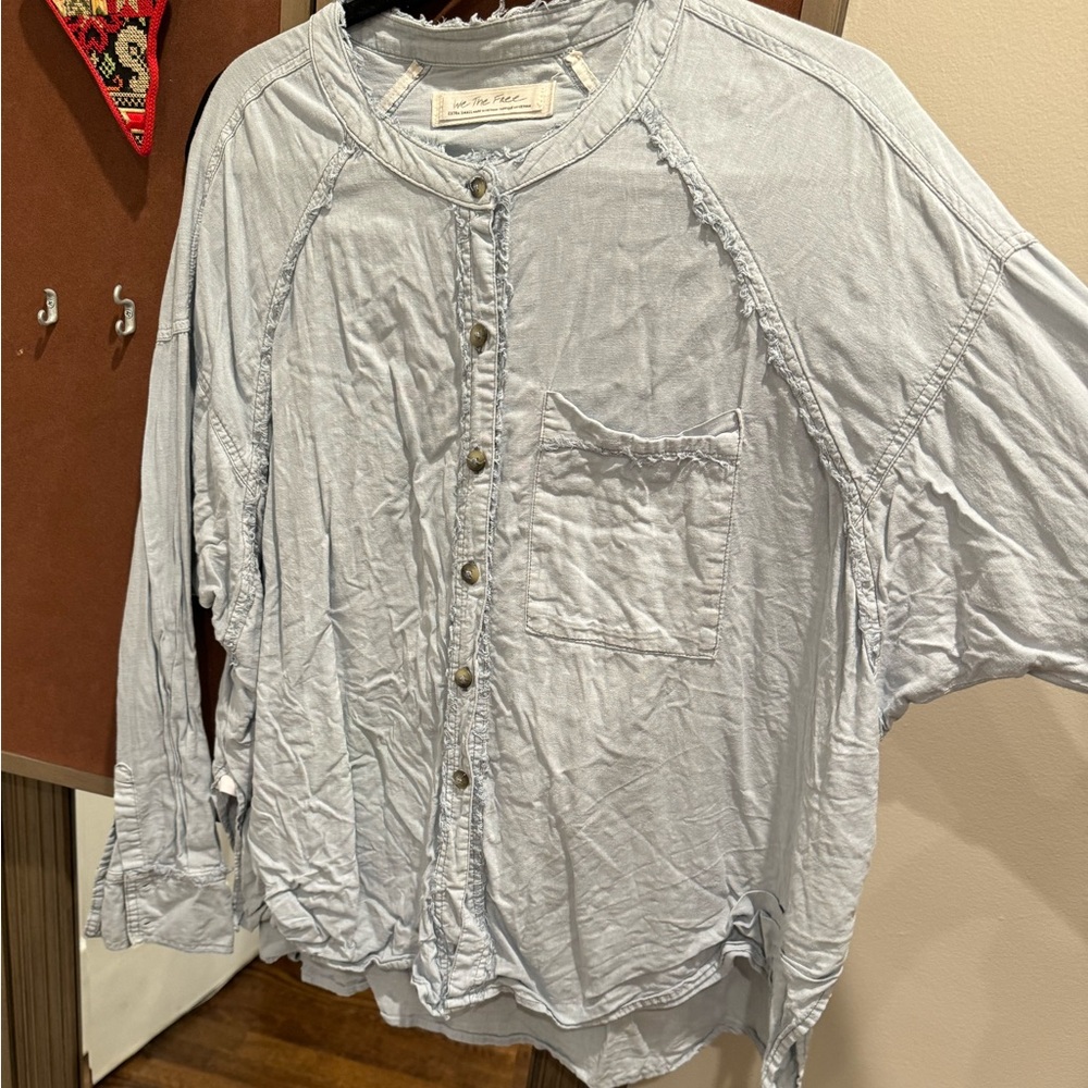 Free people cotton long sleeve top